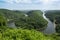 View from Cloef to Saarschleife, Saar river, Germany