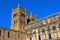 View from the cloisters, inside Durham Cathedral grounds.