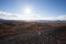 View close to the Volcano Hverfjall in Iceland. Tough nature and