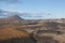 View close to the Volcano Hverfjall in Iceland. Tough nature and