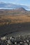 View close to the Volcano Hverfjall in Iceland. Tough nature and