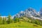 View closeup Alpine rocks in National park Dachstein, Austria, Europe