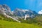 View closeup Alpine rocks in National park Dachstein, Austria, Europe