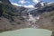 View closeup lake scenes in mountains, national park Switzerland, Europe