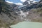 View closeup lake scenes in mountains, national park Switzerland, Europe