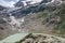 View closeup lake scenes in mountains, national park Switzerland, Europe