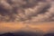 View of the cloud Annapurna mountain range ,Nepal