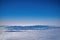 View of clouds covered Tatra mountain peaks