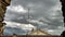 View of the cloudy sky from the rooftops of Venice.