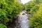 View of Clunie Water river in Aberdeenshire, Scotland