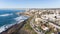 View of the coast from above in La Jolla, California