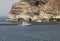 View of the coast at Akrotiri in Santorini.