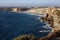 View of the coast in Algarve, Portugal