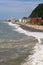 View of the coast of Batumi during a small storm