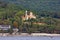 View of coast of Bay of Kotor and Savina Monastery. Montenegro