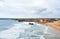 View of the coast of Cabo San Vicente, Algarve, Portugal