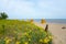 View of the coast at Gollwitzer Strand. Natural beach near Gollwitz in the nature reserve on the island of Poel