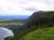 View of the coast of the Kalaupapa Peninsula from Kalaupapa Overlook, Molokai, Hawaii