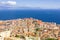 View of the coast of Naples with vesuvio volcano, Italy