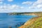 View from coast path Kenneggy Cornwall UK
