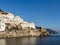 View of the coast of the resort town of Amalfi