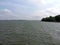 View of the  coast of Suomenlinna in  Baltic sea, sky in summer Helsinki