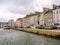 View of the coastal city of Cherbourg-Octeville harbor, France