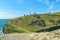 A view of the coastal path to Anvil Point near Swanage Dorset