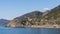 View of the coastline at Corniglia Liguria Italy on April 20, 2019