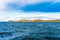 View of the coastline, Isla Magdalena, Patagonia, Chile. Copy space for text