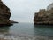 View of the coastline in the seaside town of Polignano a Mare, Southern Italy