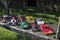 View of collection of famous Italian cars