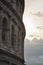 View of Colloseum fragment at sunrise, Italy.