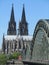 View of Cologne Cathedral from bridge 6189