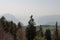 The view from Colombina Mountain on Iseo Lake, Lombardy, Italy