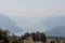 The view from Colombina Mountain on Iseo Lake, Lombardy, Italy