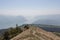 The view from Colombina Mountain on Iseo Lake, Lombardy, Italy