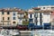 View Of The Colorful Buildings In The City Center And Boats In The Port-Cassis,France