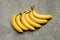 View of colorful delicious bananas on