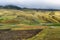 View of colorful terrace fields