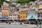 View of the colorful village of Cudillero in the Asturias province of Spain.