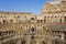 View of the Colosseum inside, Rome