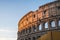 View of the Colosseum in Rome in thea summer morning, Italy