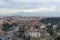 View of the Colosseum and Santi Luca e Martina.