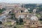 View of the Colosseum and Santi Luca e Martina.