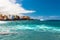 View of colourful houses of Punta Brava from beach Jardin in Puerto de la Cruz, Tenerife, Canary Islands, Spain