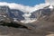 View of the Columbia Icefields in Jasper National Park