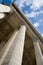 A view of the columns of the Pantheon in Paris