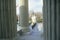 View from Between the Columns of the United States Supreme Court Building, Washington, D.C.