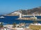 View of the commercial dock of Ceuta, Spanish city in North Africa